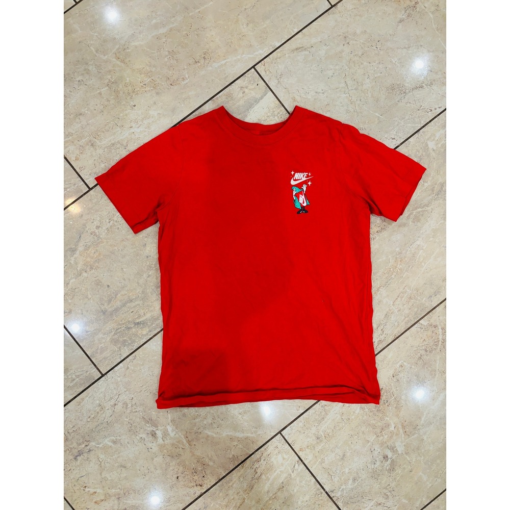 Nike Boys Red Dragon Wizard Graphic T-Shirt Just Do It Large L 14/16 Tee